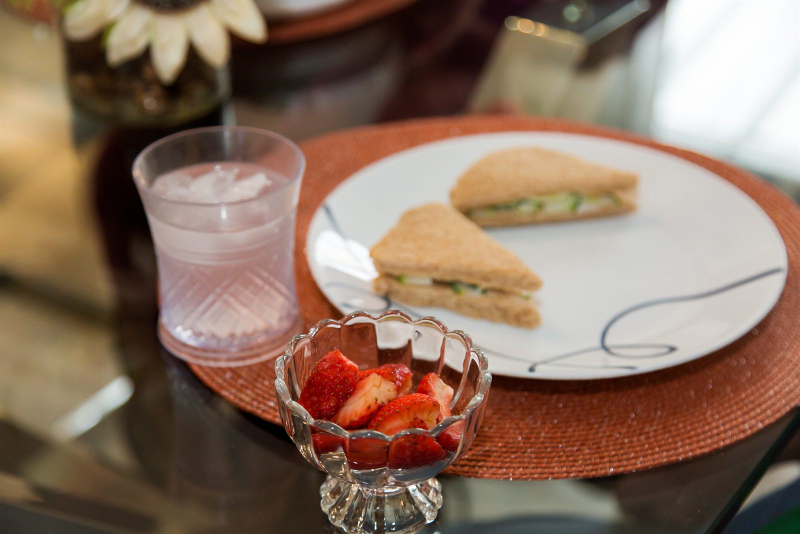 A meal prepared in the home