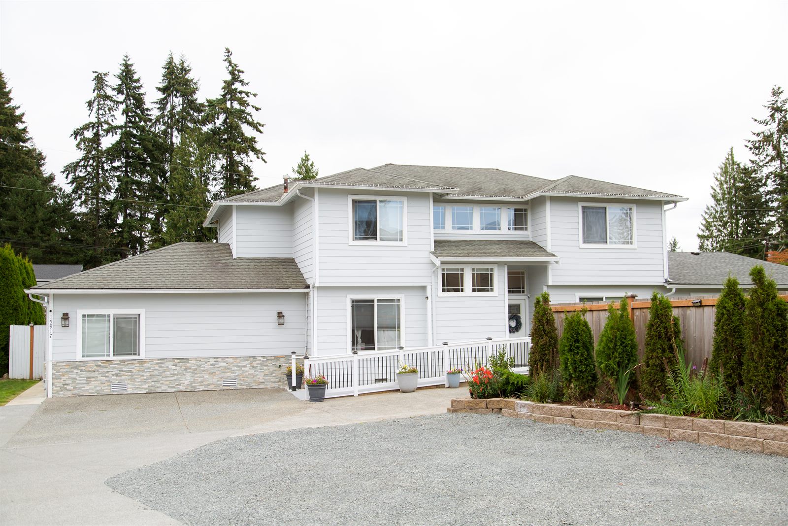 The Alpha Edmonds home seen from the front driveway